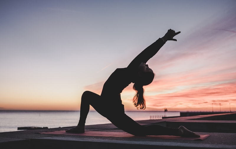 Calm stretching and quiet pause in a bright Nordic-style room